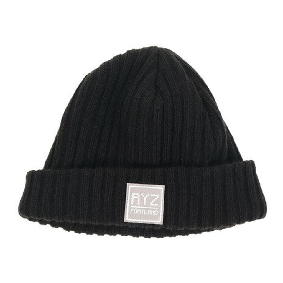 【10/15 24h限定 エントリー&対象3店舗買い回りで最大P10倍!】ライズ(RYZ)(メンズ、レディース)リブ フィッシャーマンキャップ 897R1ST2644 BLK 防寒