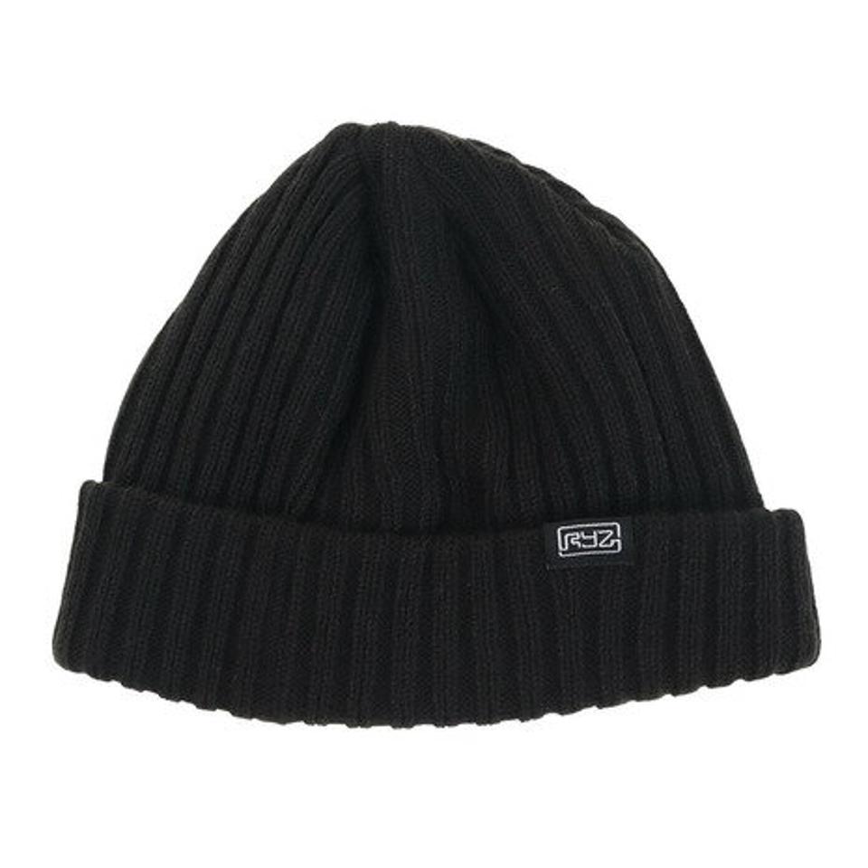 【10/15 24h限定 エントリー&対象3店舗買い回りで最大P10倍!】ライズ(RYZ)(メンズ、レディース)リブ フィッシャーマンキャップ 897R1ST2644 BLK 防寒