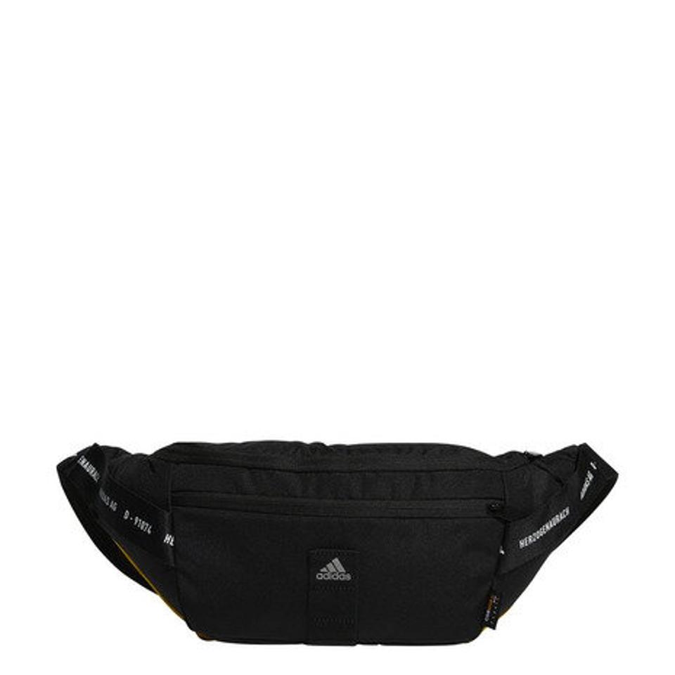 アディダス（adidas） ストリート ウエストバッグ 57667-GN9840 (ブラック×ヘイジーイエロー) （メンズ、レディース）