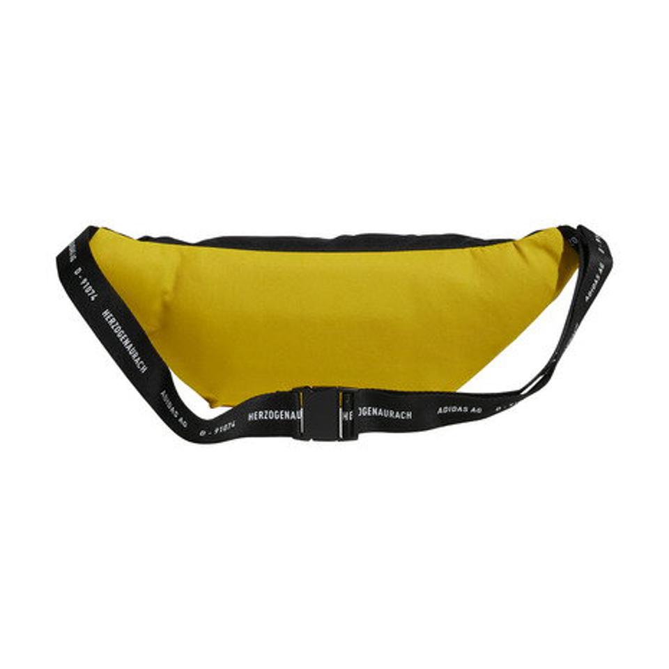 アディダス（adidas） ストリート ウエストバッグ 57667-GN9840 (ブラック×ヘイジーイエロー) （メンズ、レディース）