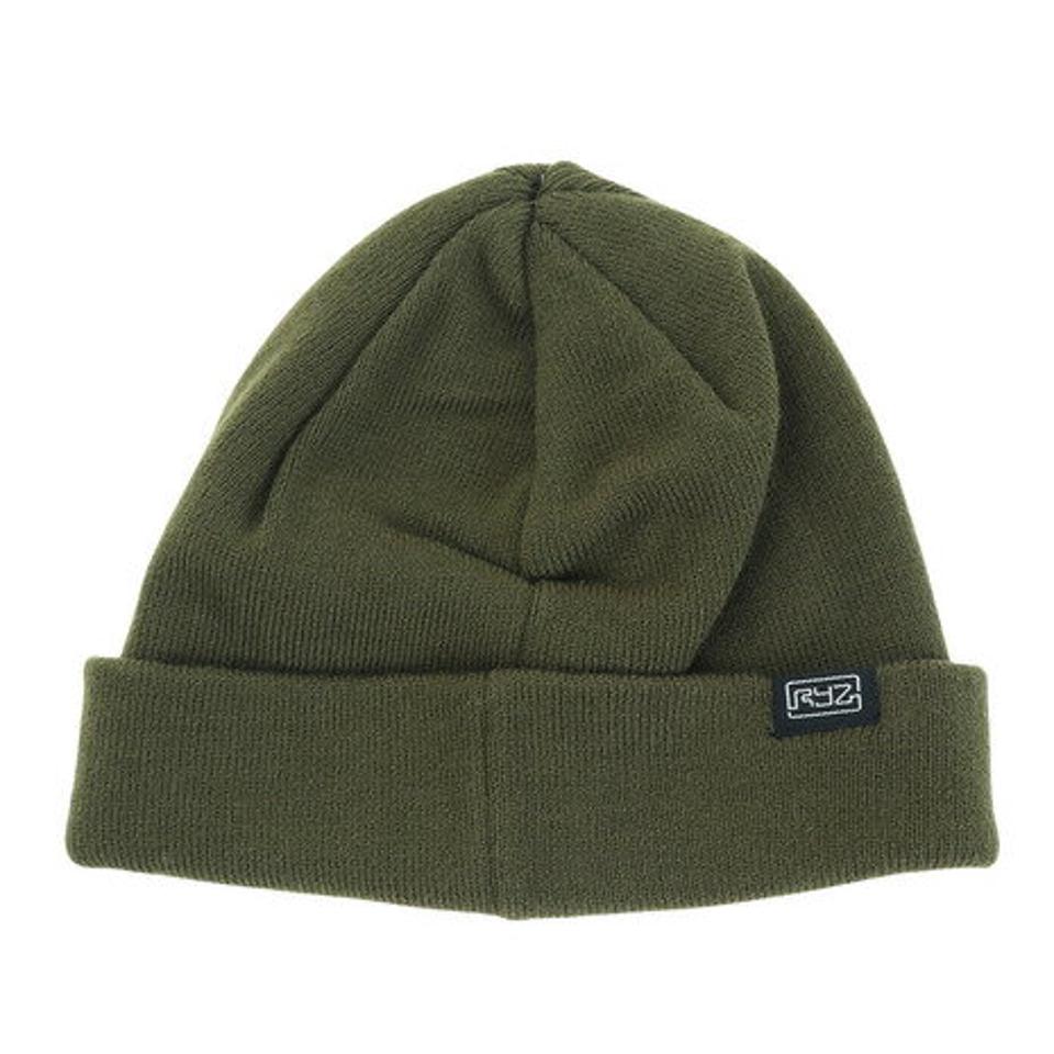 ライズ(RYZ)(メンズ、レディース)ニット帽 プレーン フィッシャーマンキャップ 897R1ST2643 OLIVE 防寒