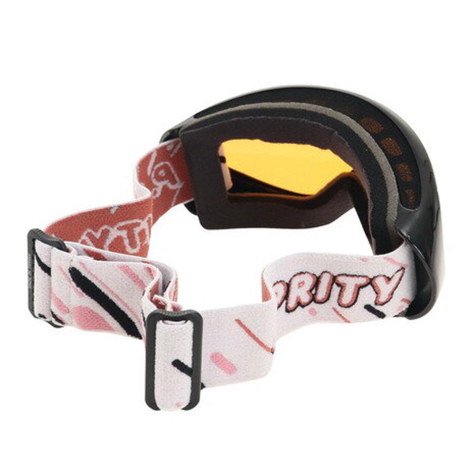 P-PRITY(P-PRITY) スキー スノーボード シングルレンズ ウインターゴーグル 330Z2FK5169 BLK (レディース)