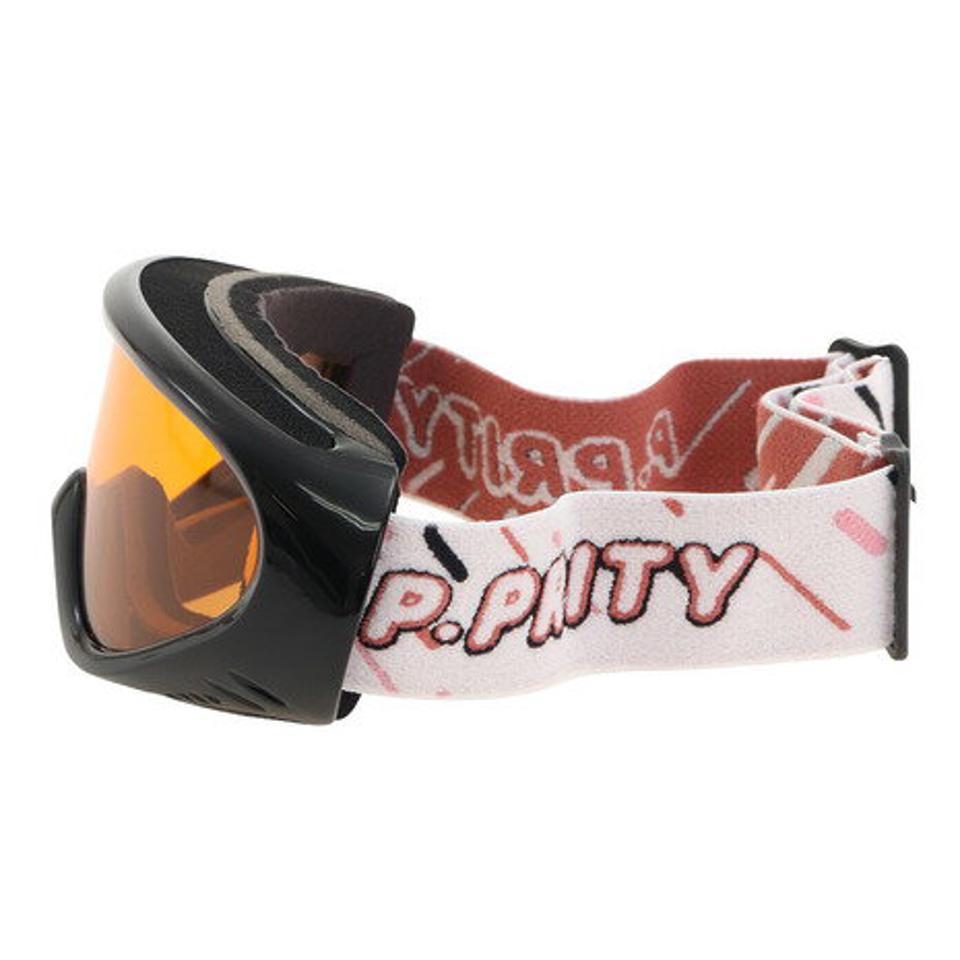P-PRITY(P-PRITY) スキー スノーボード シングルレンズ ウインターゴーグル 330Z2FK5169 BLK (レディース)