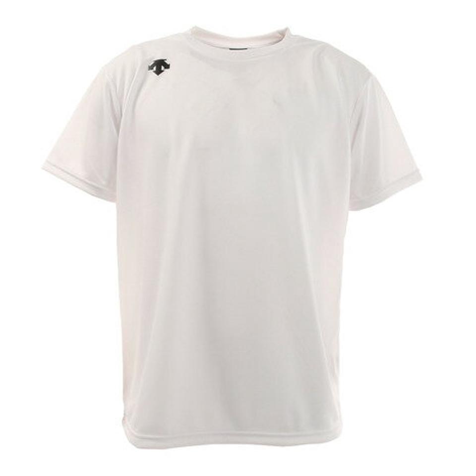 デサント(DESCENTE)(メンズ) Tシャツ 半袖 メンズ 吸汗速乾 ワンポイントシンプル 白 ホワイト ハーフスリーブシャツ DMC-5801B