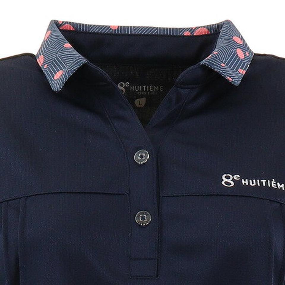 ウィッテム（HUITIEME） テニス ドライプラス プリント ポロシャツ HU20FLS733052NVY （レディース）