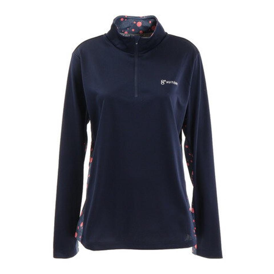 ウィッテム(HUITIEME) テニス ドライプラス ハーフジップ 長袖トップス HU20FLS733051NVY (レディース)