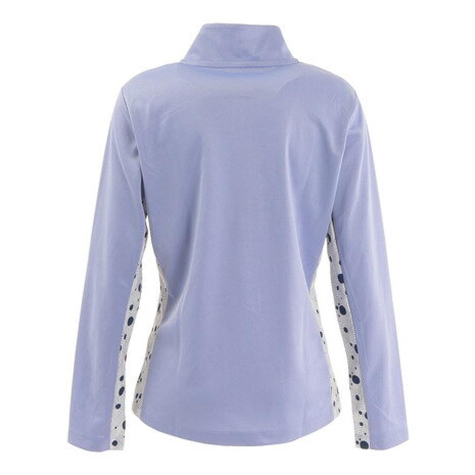 ウィッテム(HUITIEME) テニスウェア ドライプラス ハーフジップ 長袖トップス HU20FLS733051LBLU (レディース)