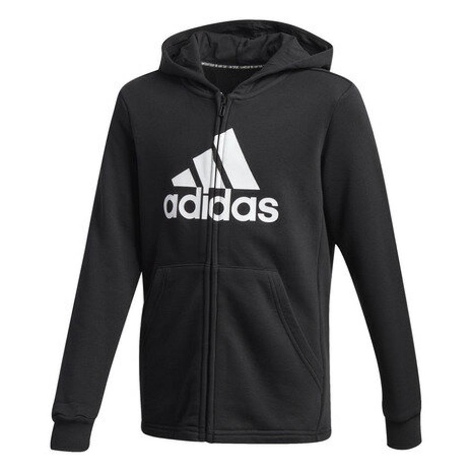 【20%OFFクーポン有 3/31迄】アディダス（adidas） ジュニア マストハブ ロゴ フルジップ パーカー IXB43-GE0647 （キッズ）