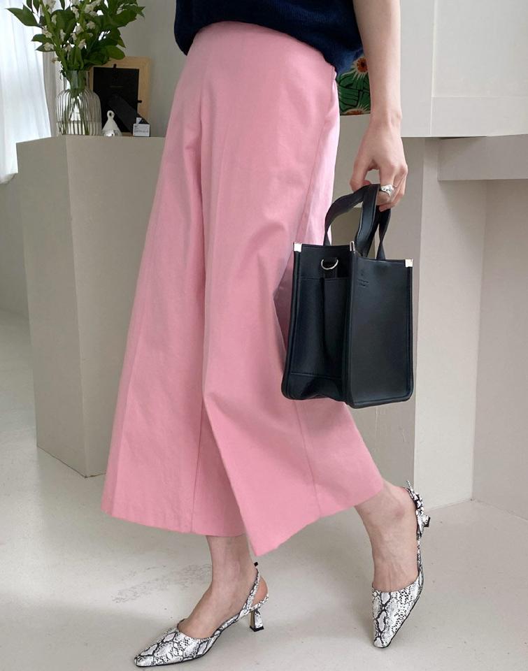 【10%OFF】バックゴムコットンワイドパンツ・全3色・b00197 レディース 【pt】パンツ ロング 丈 ワイド 楽ちん シンプル 無地 単色 春 夏 秋 冬 パステル きれいめ 大人 カラーパンツ ウエストゴム 楽ちん ハイウエスト ピンク 韓国ファッション ハイホリHIHOLLI セール SALE