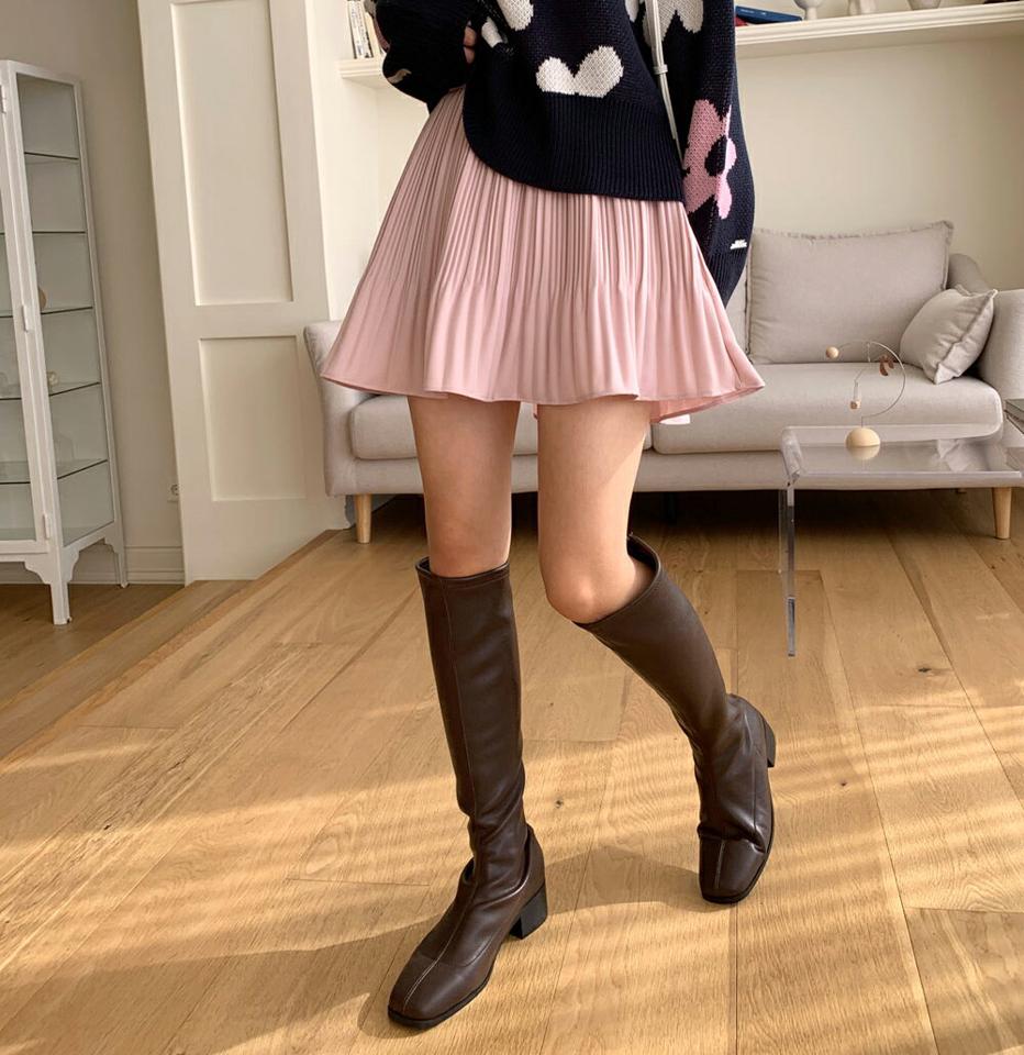 パンツ裏地プリーツミニスカート・全6色・t66197 レディース 【sk】韓国ファッション ボトムス スカート ミニ ミニスカート パンツ裏地 プリーツ フレア ミニ丈 足長 細身 シンプル フェミニン カジュアル ガーリー y2k 高級感 秋 冬