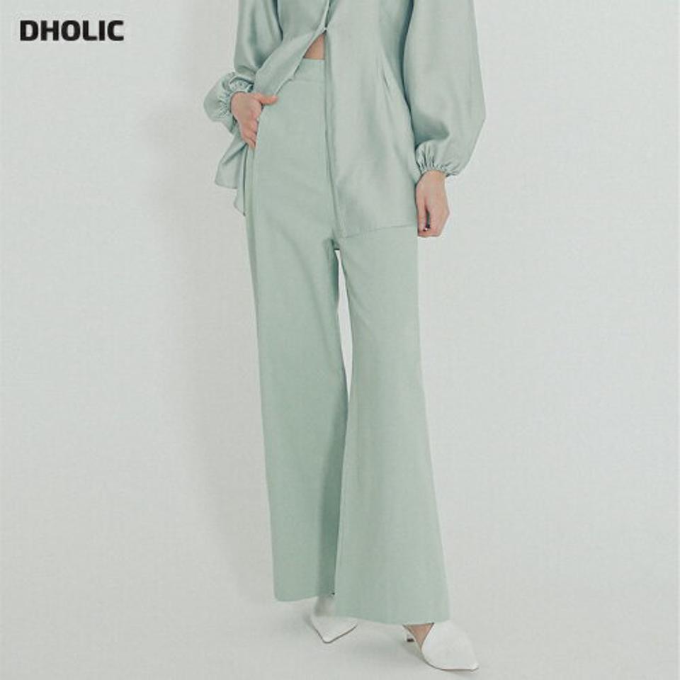 ストレートコットンパンツ・全2色・t00183 レディース 【pt】パンツ ズボン ロングパンツ ストレートパンツ 綿 単色 無地 シンプル 大人 ワイドパンツ ベルトループ ポケット ハイウエスト パステル カジュアル カラーパンツ 春 秋 韓国ファッション ハイホリHIHOLLI