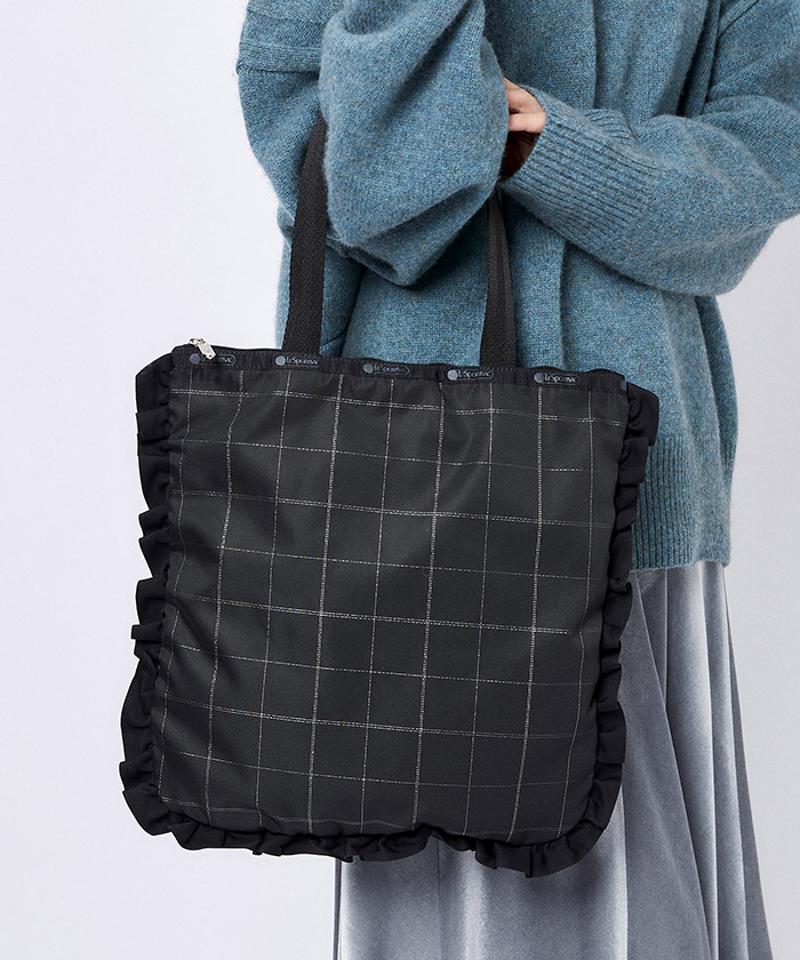 RUFFLE TOTEシルバービジュープレイドラッフル