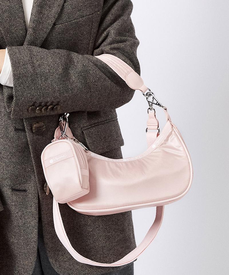 SHEEN ZIPPER POUCHピンクブラッシュ