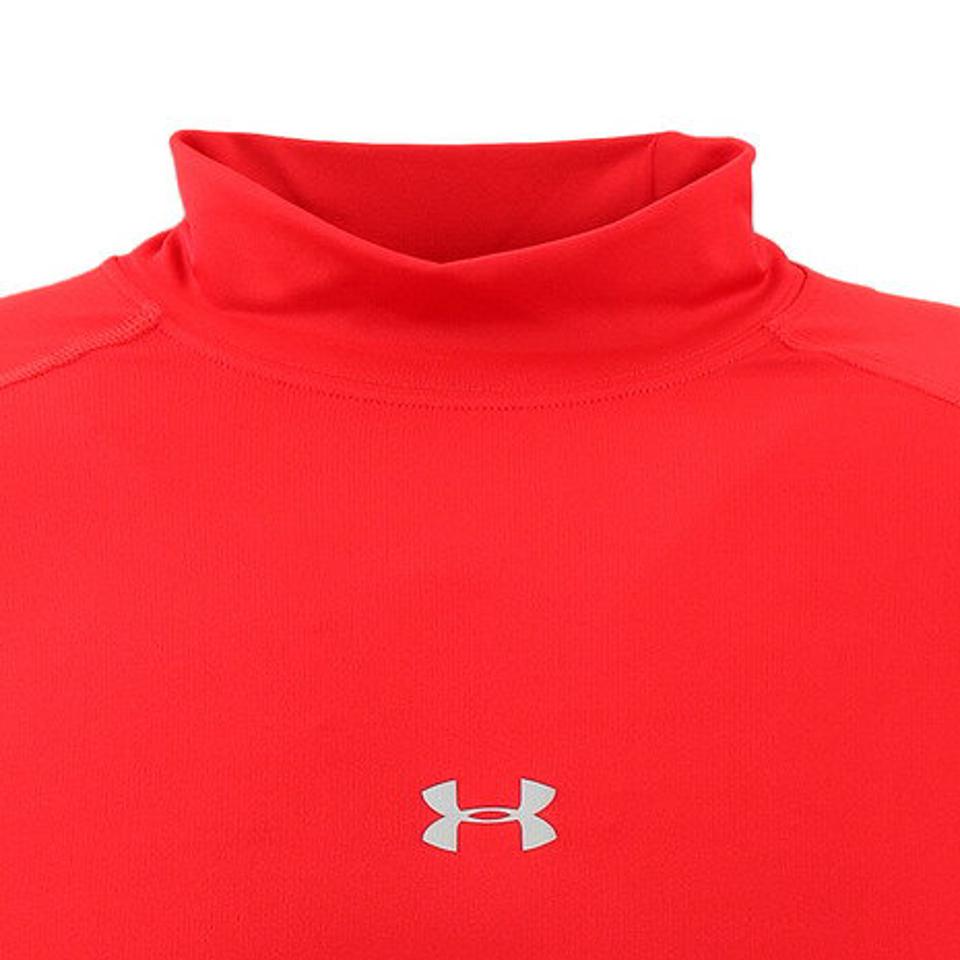 アンダーアーマー(UNDER ARMOUR) コールドギアアーマー ロングスリーブ モックシャツ 1346864 RED BB 防寒 トレーニング 冬用 インナー ハイネック (メンズ)