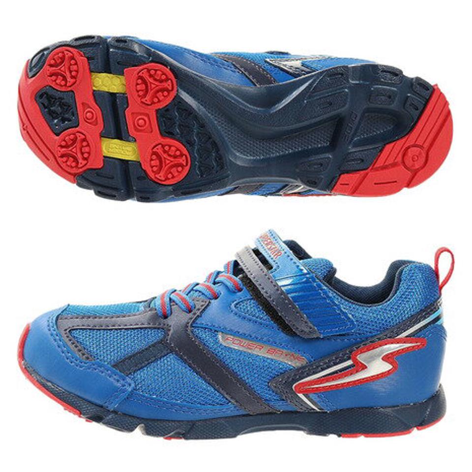 ムーンスター（MoonStar） ジュニアスポーツシューズ スーパースター J7127F BU 12293495 F ベルクロ ベルト付き スニーカー （キッズ）