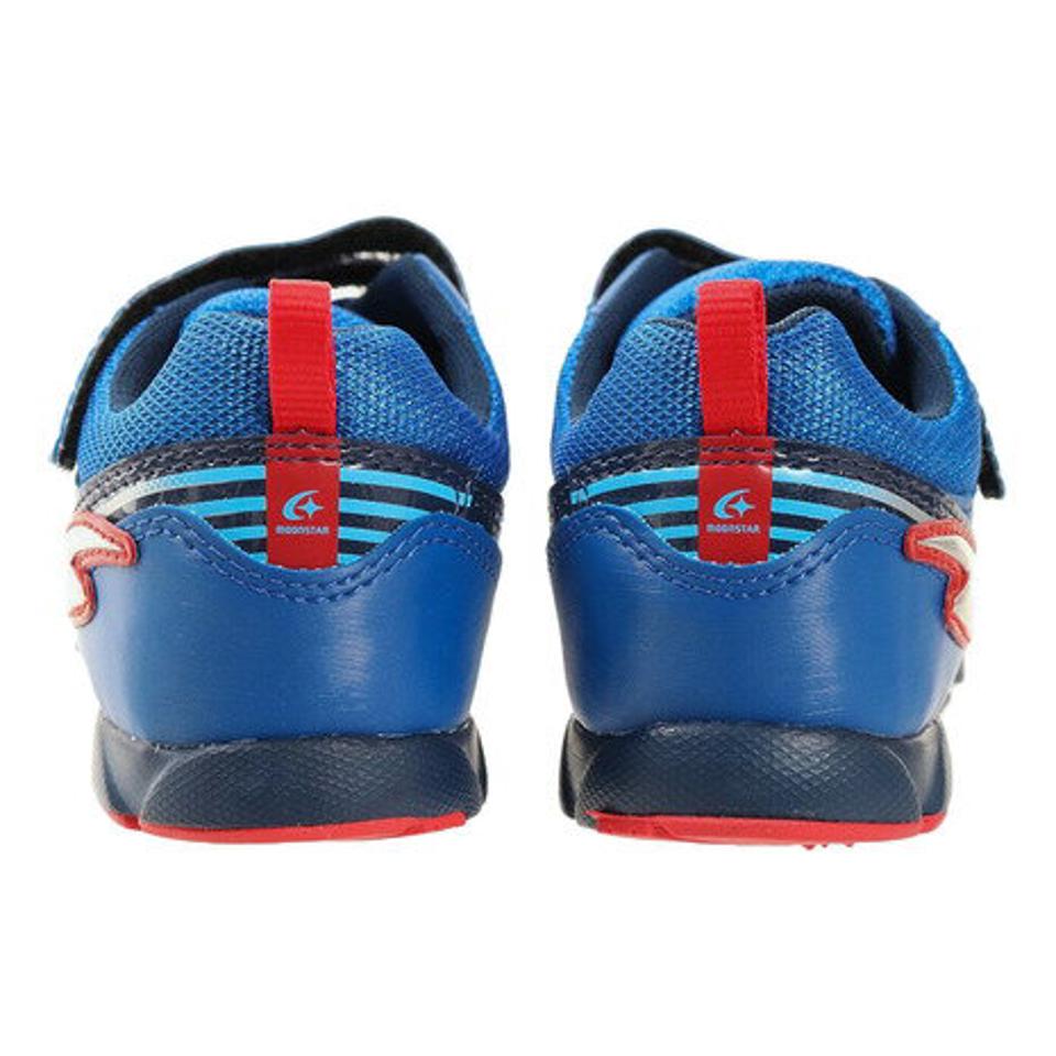 ムーンスター（MoonStar） ジュニアスポーツシューズ スーパースター J7127F BU 12293495 F ベルクロ ベルト付き スニーカー （キッズ）