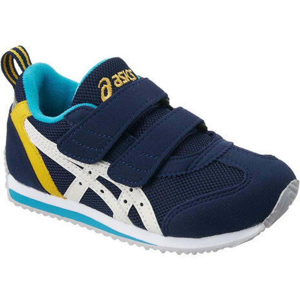 アシックス（ASICS） スニーカー キッズ ジュニア スクスク アイダホ MINI 3 TUM186.5001 ネイビー ベルクロ 紐なし　 （キッズ）