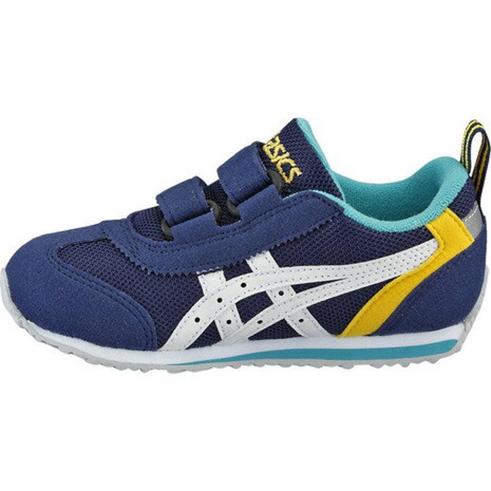 アシックス（ASICS） スニーカー キッズ ジュニア スクスク アイダホ MINI 3 TUM186.5001 ネイビー ベルクロ 紐なし　 （キッズ）