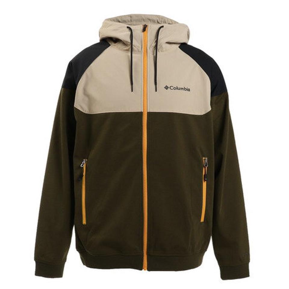コロンビア（Columbia） トレーナー スウェット RED TABLE PINES FULL ZIP HOODIE レッドテーブルパインズフルジップフーディー 防風 防寒 保温 オリーブグリーン PM0643 320 （メンズ）
