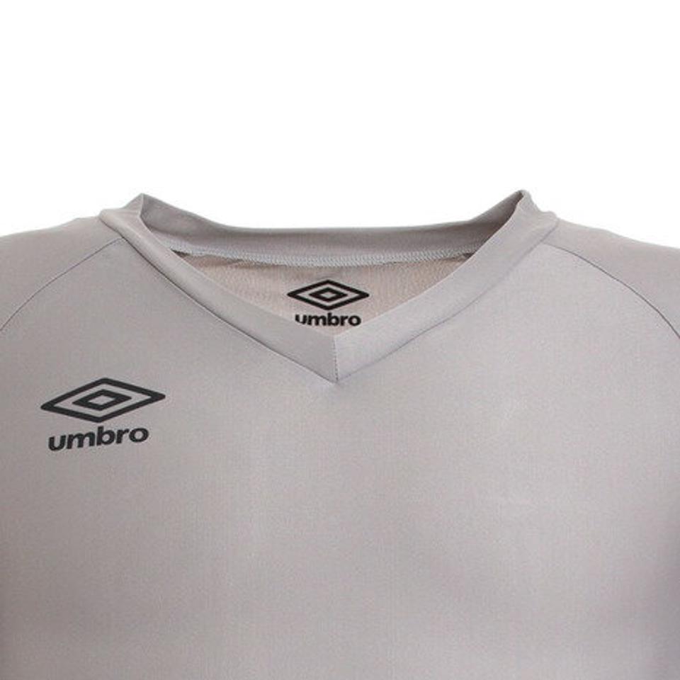 アンブロ(UMBRO) サッカー ウェア メンズ 長袖パワーインナーVネックシャツ UAS9701L SLV インナー アンダーシャツ (メンズ)