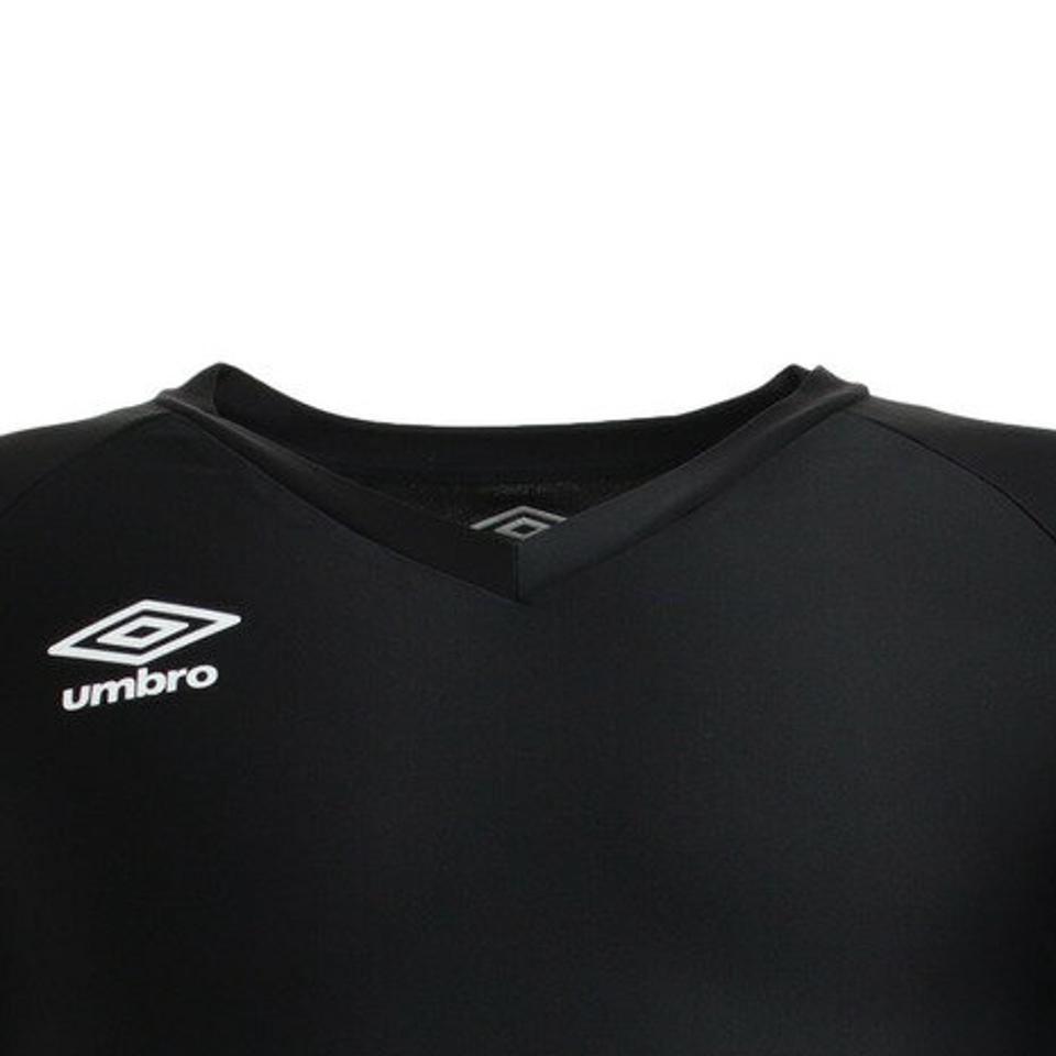 アンブロ(UMBRO) サッカー ウェア メンズ 長袖パワーインナーVネックシャツ UAS9701L BLK インナー アンダーシャツ (メンズ)