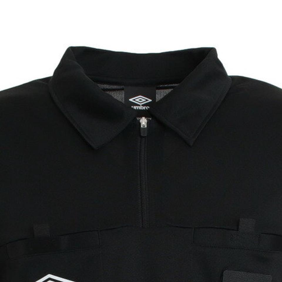 アンブロ(UMBRO)(メンズ)サッカー ウェア メンズ 半袖 レフリーシャツ UAS6608 BLK