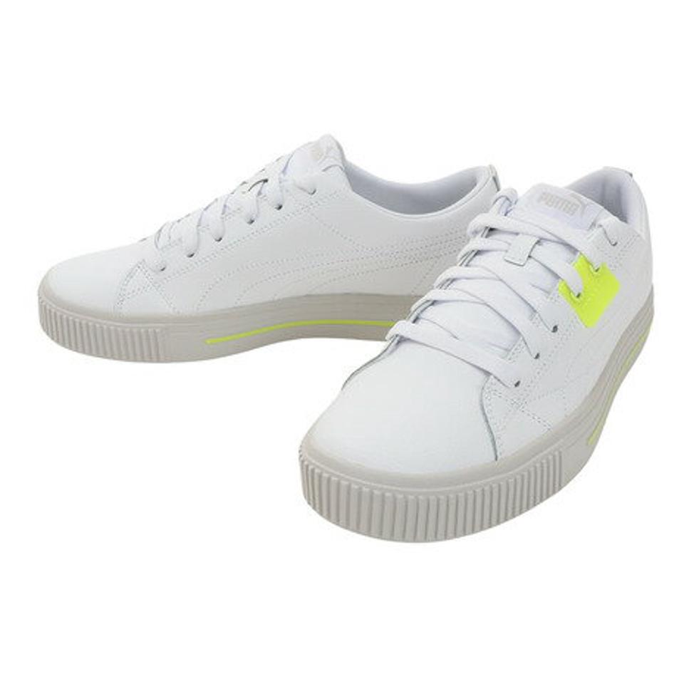 プーマ（PUMA）（メンズ）エヴァー EVER 白 ホワイト イエロー 38302904 スニーカー スポーツシューズ メンズ 靴 シューズ