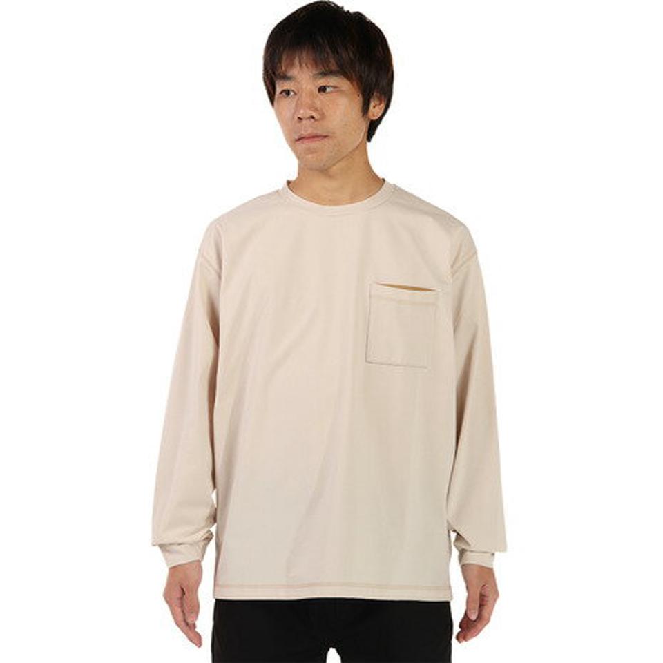 エルケクス（ELKEX）（メンズ）リサイクルオーバー ロングスリーブシャツ EKM1FA3073 IVR