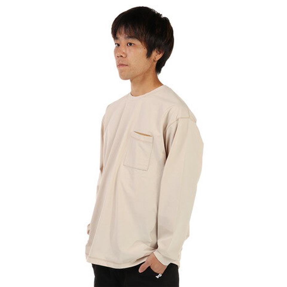 エルケクス（ELKEX）（メンズ）リサイクルオーバー ロングスリーブシャツ EKM1FA3073 IVR