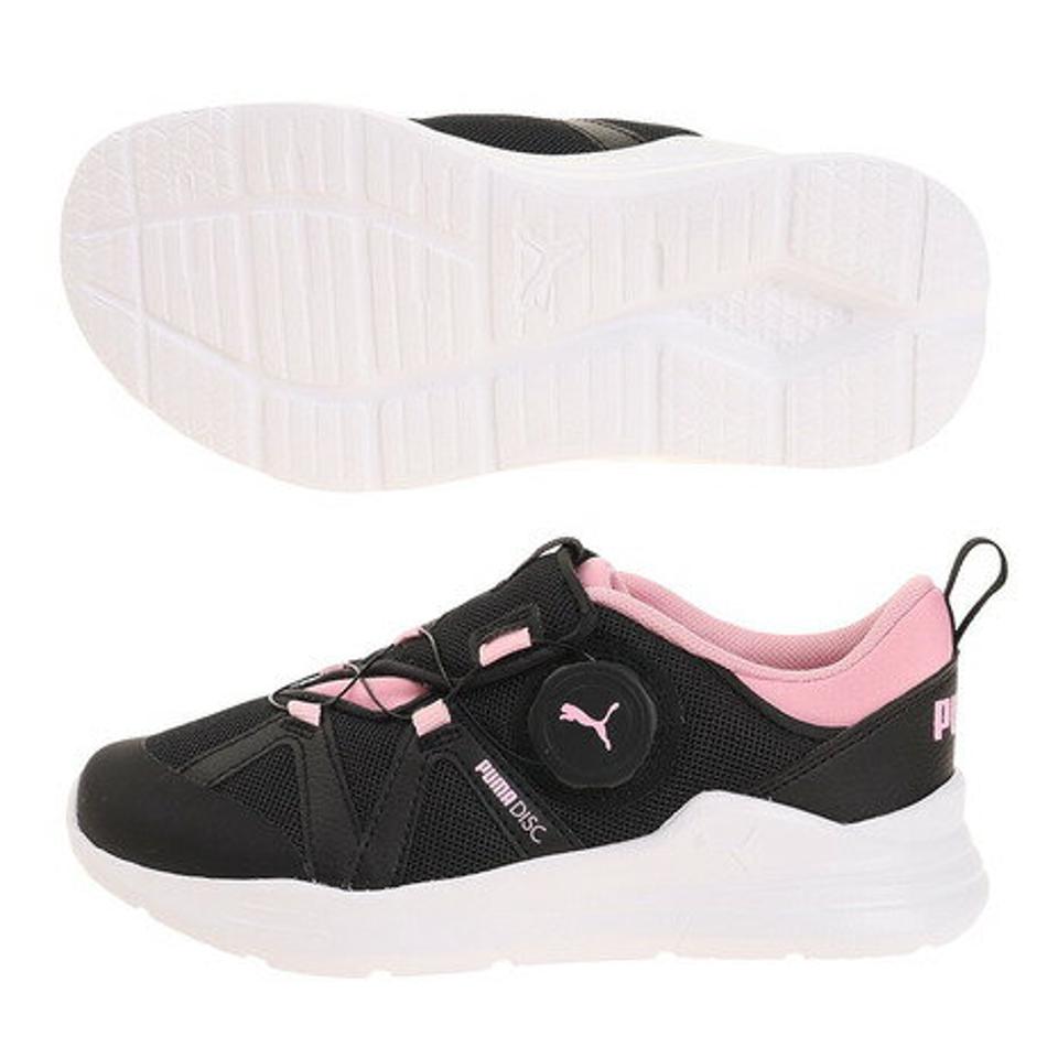 【20%OFFクーポン対象！6/10まで】プーマ（PUMA）（キッズ） ジュニア スニーカー シューズ プーマ ワイヤードラン ディスク ブルー ブラックピンク PS 37654303