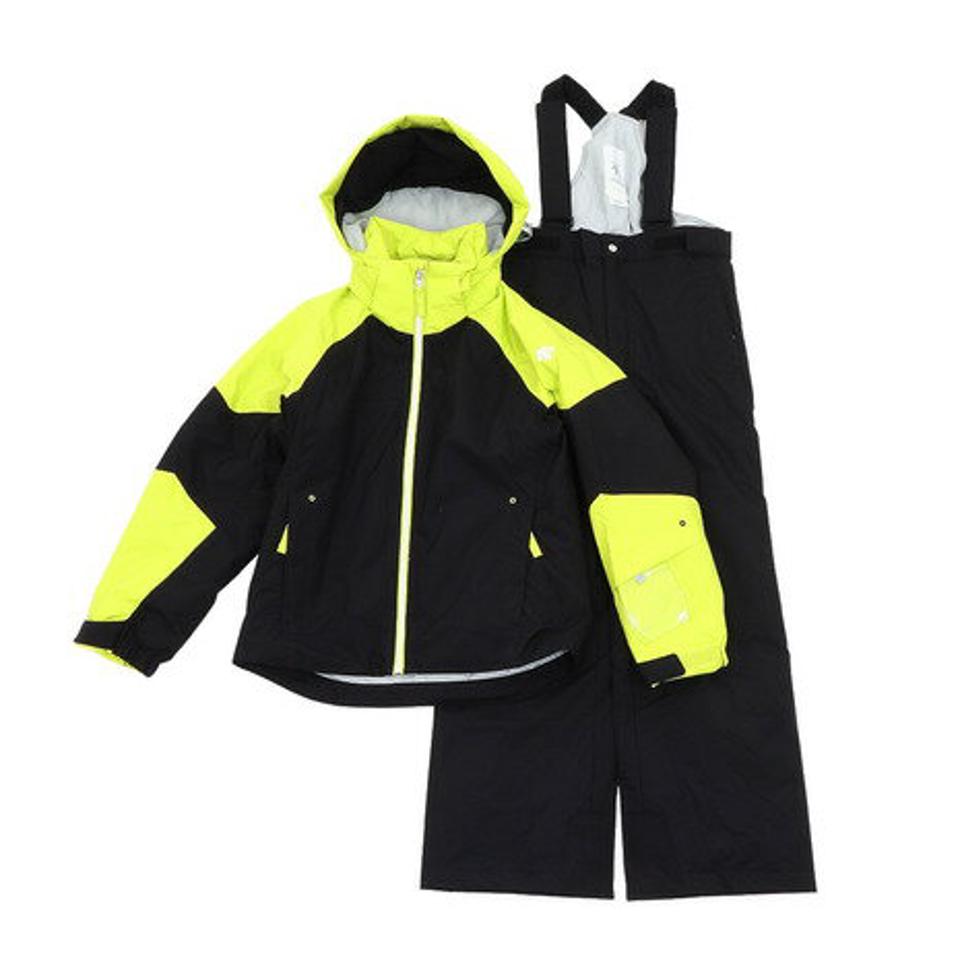 デサント（DESCENTE） スキーウェア キッズ ボーイズ 上下セット スキースーツ DWJSJH05 BLK 130 140 150 160 （キッズ）