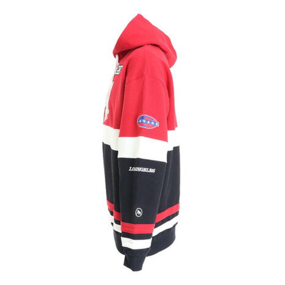 エクストララージ（XLARGE）（メンズ、レディース）TEAM PANELED フーディスウェット 101221012012-RED