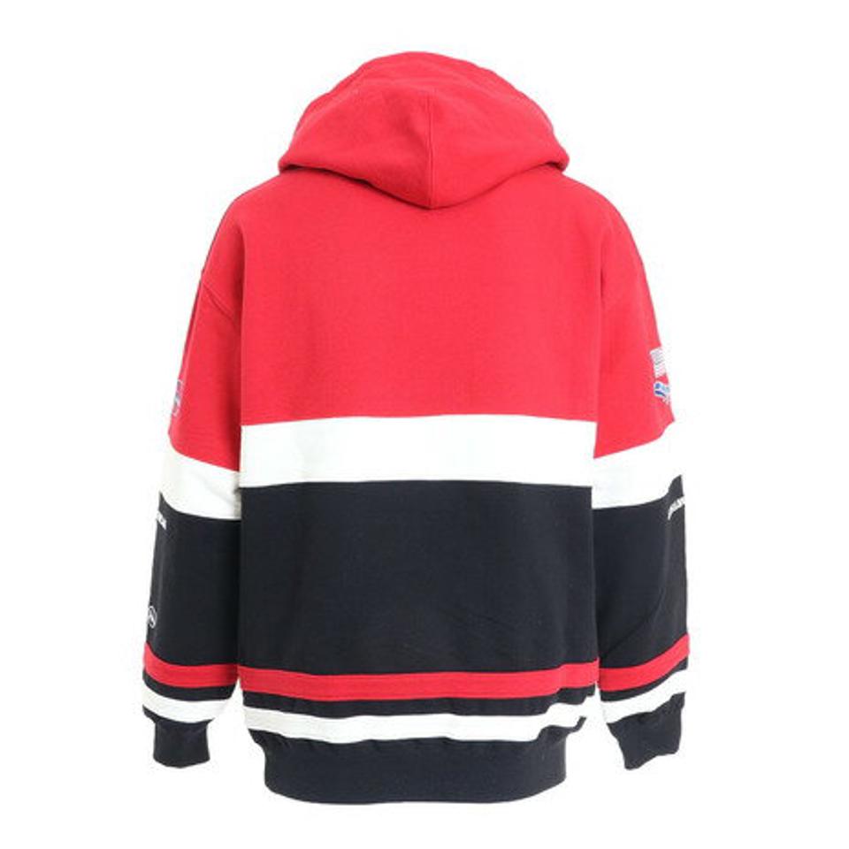エクストララージ（XLARGE）（メンズ、レディース）TEAM PANELED フーディスウェット 101221012012-RED