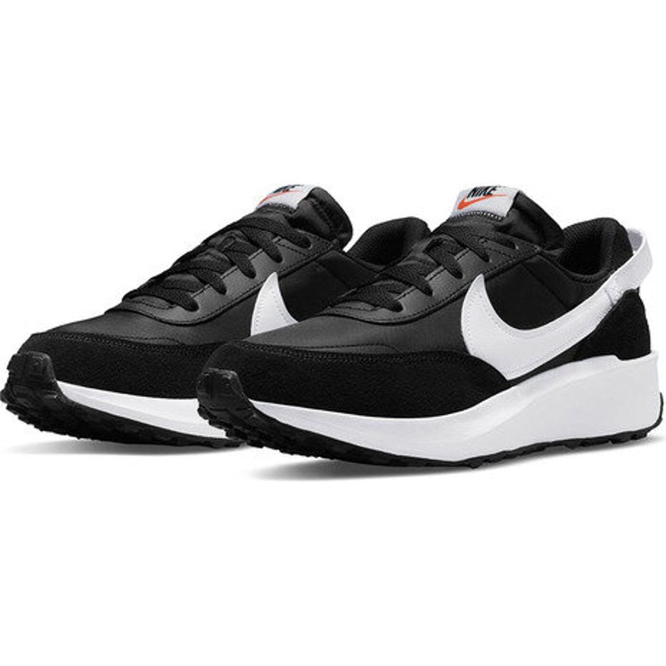 ナイキ（NIKE）（メンズ）スニーカー ワッフル デビュー ブラック ホワイト DH9522-001 カジュアル スポーツ シューズ 日常履き 登校 シンプル ローカット