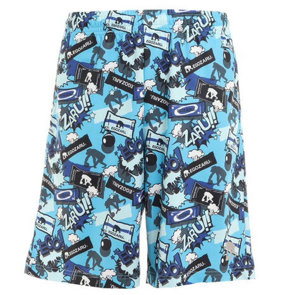 エゴザル（EGOZARU）（メンズ、レディース） バスパン バスケットボールウェア アメコミ ショートパンツ EZHP-S2201