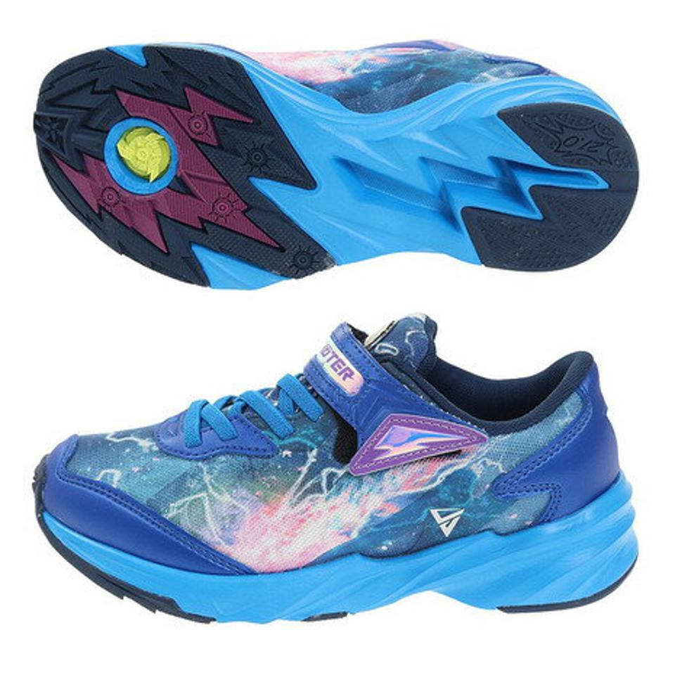 ムーンスター（MoonStar） ボーイズ ジュニア ベルクロ ベルト付き スニーカー SK 0004 エレクトロ 12295685 22SS （キッズ）