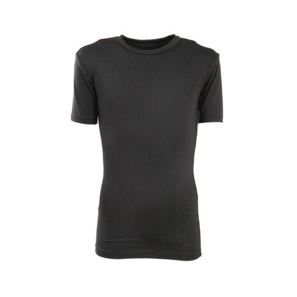 【ポイント12倍】エックスティーエス（XTS） ジュニア 半袖Tネック ストレッチ アンダーシャツ 724G6ES4198 BLK （キッズ）