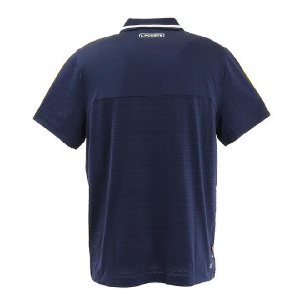 ラコステ（LACOSTE） テニスウェア ローラン・ギャロス ショルダーラインドライポロシャツ DH9225L-4CM （メンズ）