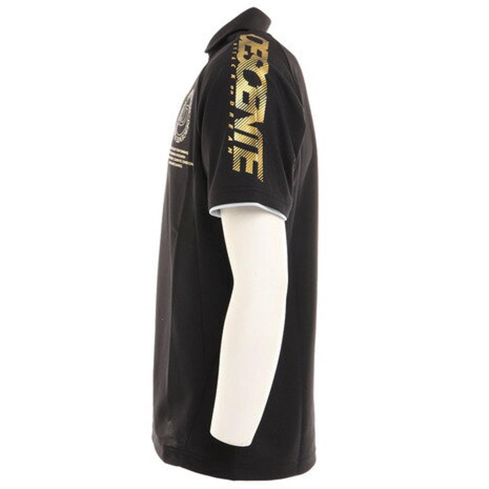 デサント（DESCENTE） バレーボールウェア 半袖ポロシャツ DVUTJA70 BK （メンズ、レディース）