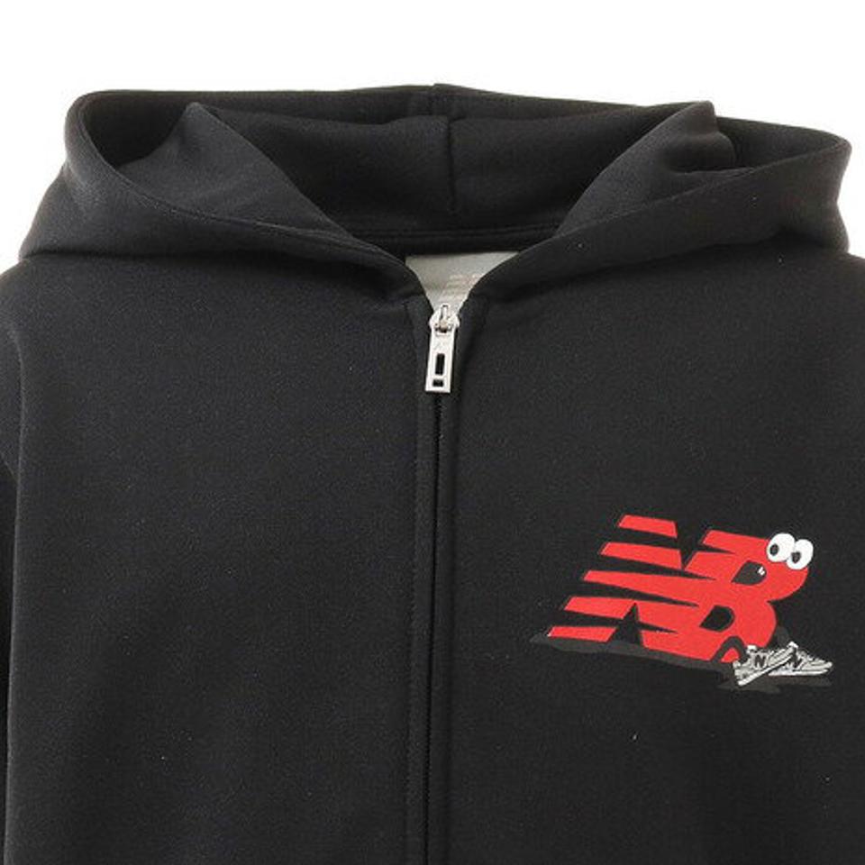 ニューバランス(new balance) ジュニア スウェットフルジップフーディ JJJP0332BK (キッズ)