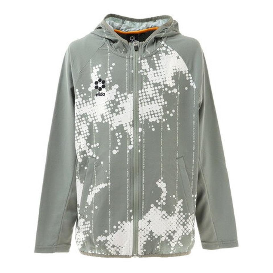 スフィーダ（SFIDA） サッカー フットサルウェア ジュニア Presserストレッチウインドフルジップパーカー SA-22101JR GRY （キッズ）