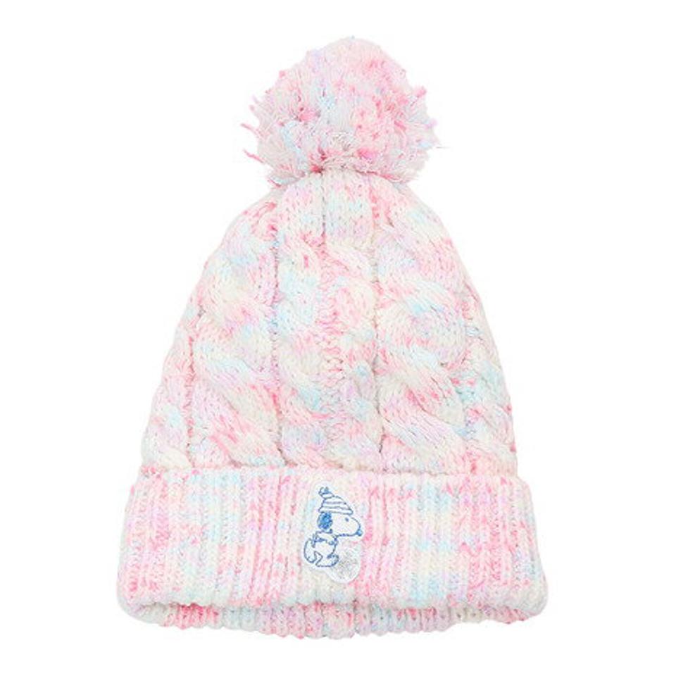ベスプ(VESP) ニット帽 キッズ スキー ジュニア PEANUTS SNOOPY WAPPEN BONBON VSJB1001WH 雪遊び (キッズ)