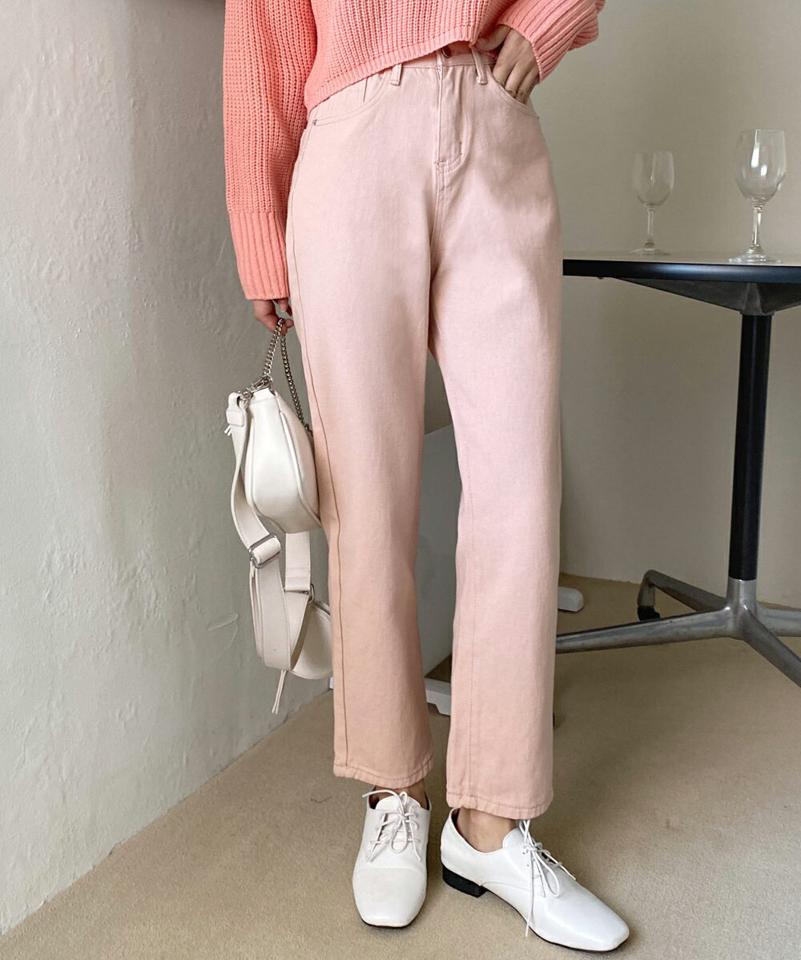 コットンワイドパンツ・全4色・t00447 レディース 【pt】パンツ ロング 丈 無地 単色 シンプル ベーシック コットン 綿 100％ ストレート カジュアル かわいい 可愛い 大人っぽ くすみ パステル 春 夏 秋 冬 オールシーズン 韓国ファッション