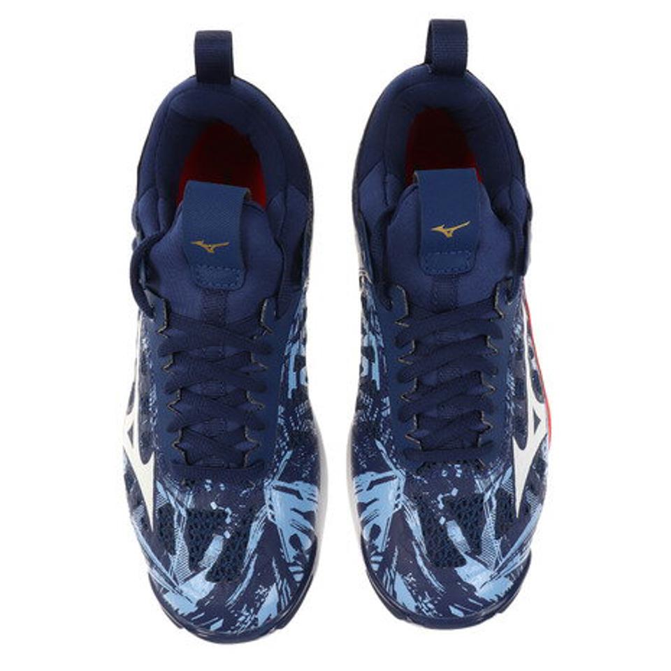 ミズノ（MIZUNO） バレーボールシューズ ウェーブモーメンタム V1GA191164 女子日本代表 ジャパン ヒノトリカラー （メンズ、レディース）