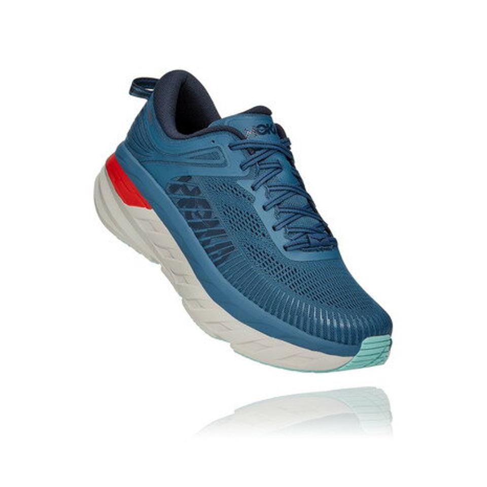 ホカ（HOKA）（メンズ）ランニングシューズ ボンダイ7 ブルー 1110518-RTOS スニーカー 厚底 プレート ジョギング トレーニング ロード 部活