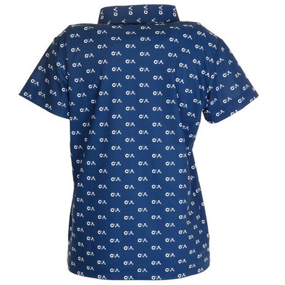 クランク（CLUNK） ゴルフウェア モノグラムプリントポロシャツ CL5HUG60 NVY （レディース）