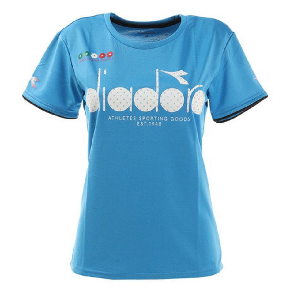 ディアドラ（diadora） レディース ロゴトップシャツ DTP0543-60 【 半袖シャツ テニス バドミントン ウェア 】 （レディース）