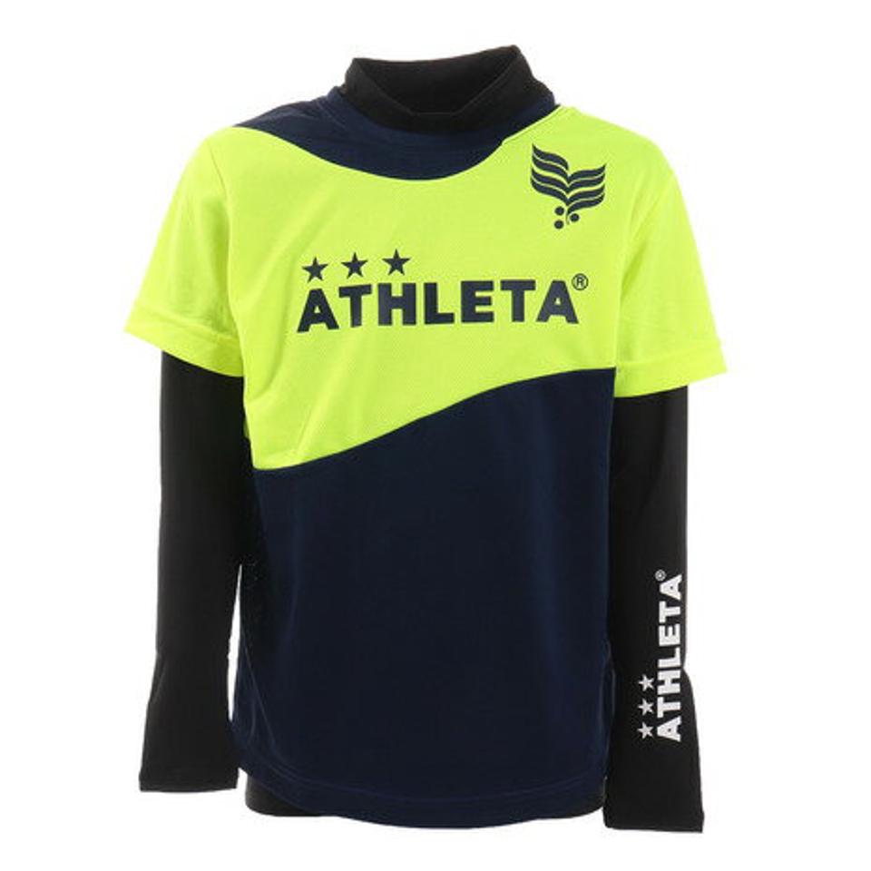 アスレタ（ATHLETA） サッカー フットサルウェア ジュニア ラクティスシャツインナーセット XE-408J NVYXYEL （キッズ）