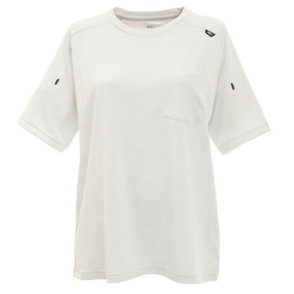 ミレー(Millet) tシャツ 半袖 ジャカード メッシュ クルー ショートスリーブ MIV01782-8748 (レディース)