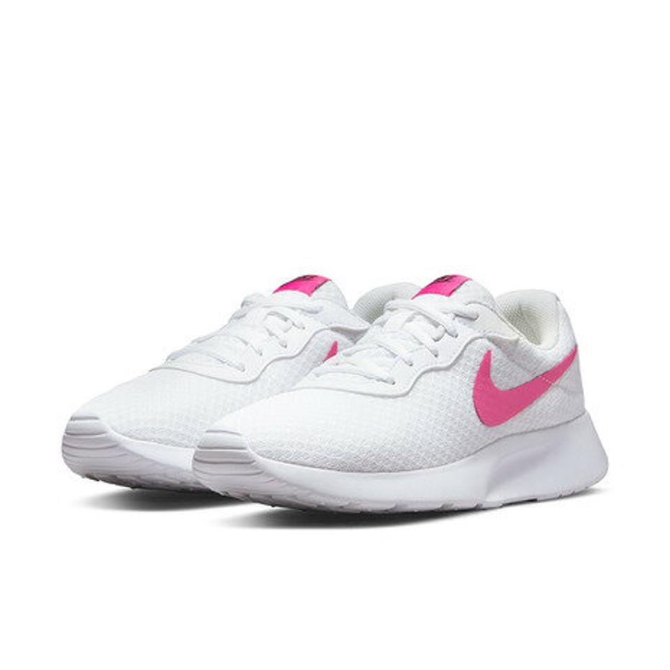 ナイキ（NIKE）（レディース）タンジュン ホワイト ピンク 白 DJ6257-101 スニーカー スポーツシューズ カジュアル 靴 シンプル ローカット 通学 学生 軽量